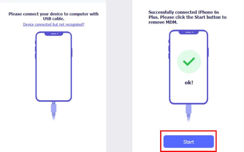 Haga clic en el botón de inicio