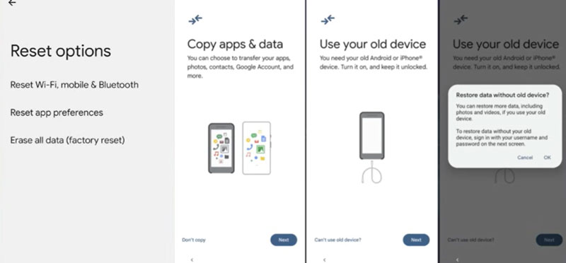 Restaurar mensaje desde la copia de seguridad de Google