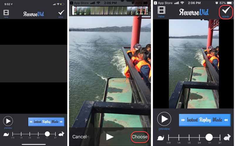 Invertir un video en iPhone