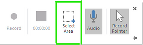 Powerpoint Screen Recording Select Area