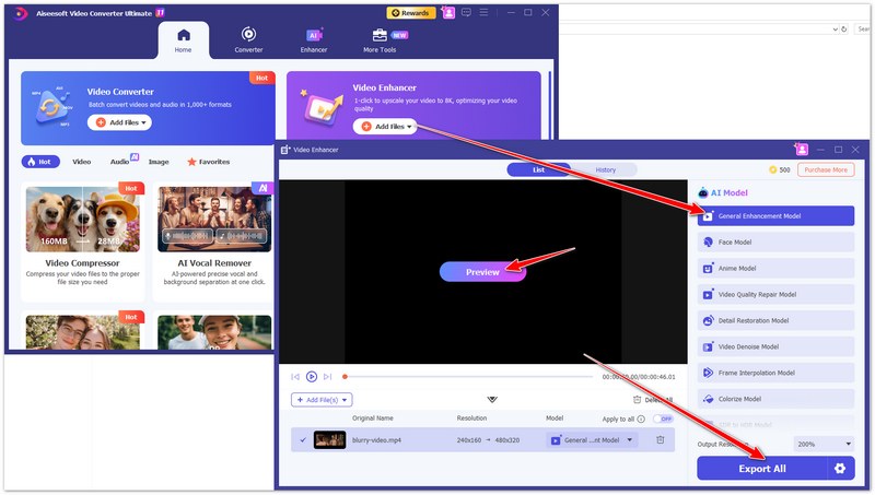 Mejorar la nitidez del vídeo en Aiseesoft Video Converter Ultimate