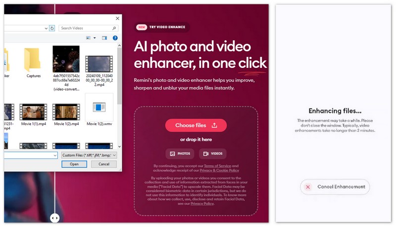 Mejorar la nitidez del vídeo en Remini
