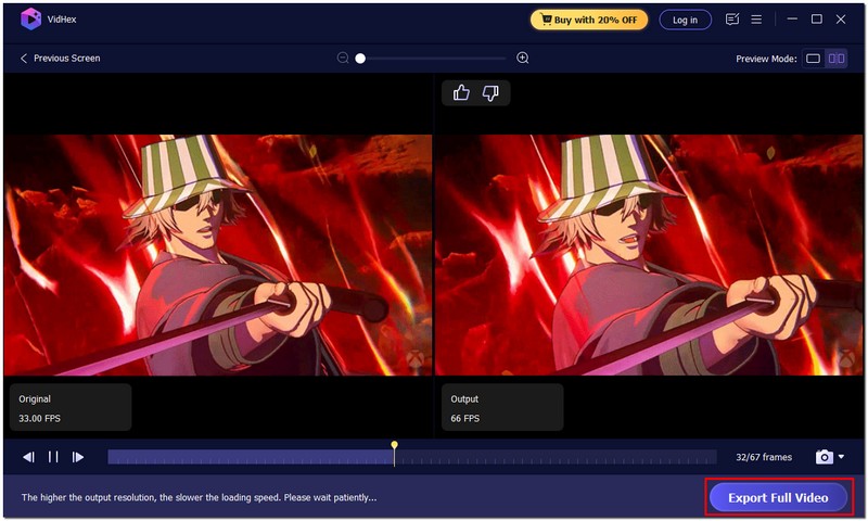 Vista previa y guardar