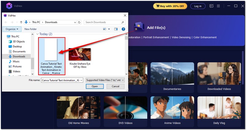 Importar clip de animación