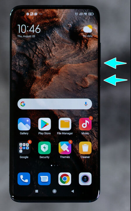Captura de pantalla en Android