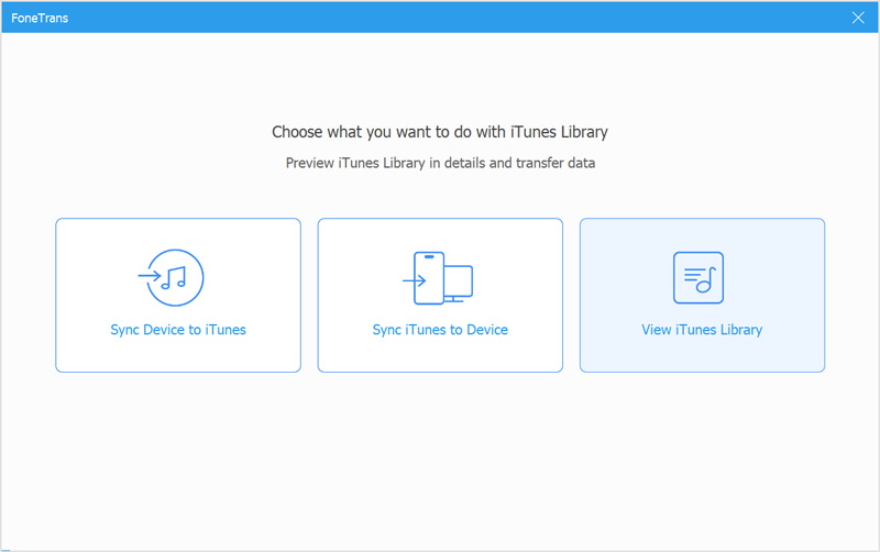Fonetrans Ver la biblioteca de iTunes