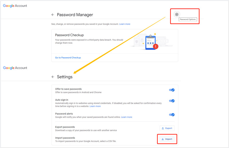 Transferir contraseñas de iPhone a Android en Mac