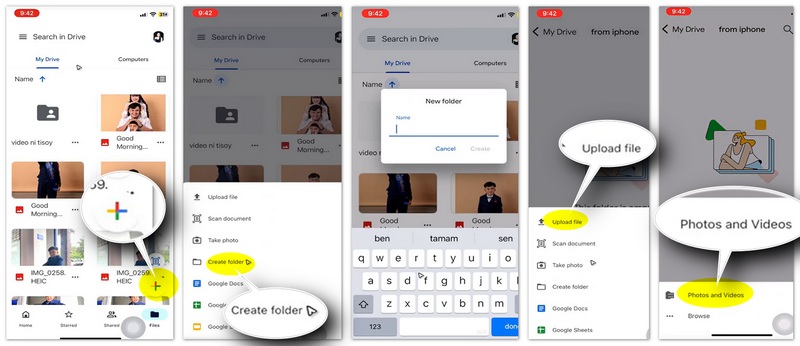 Subir videos a Google Drive