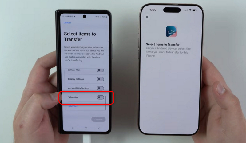 Select Transfer Whatsapp On Android To Iphone