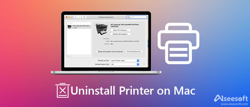 Desinstalar impresora en Mac