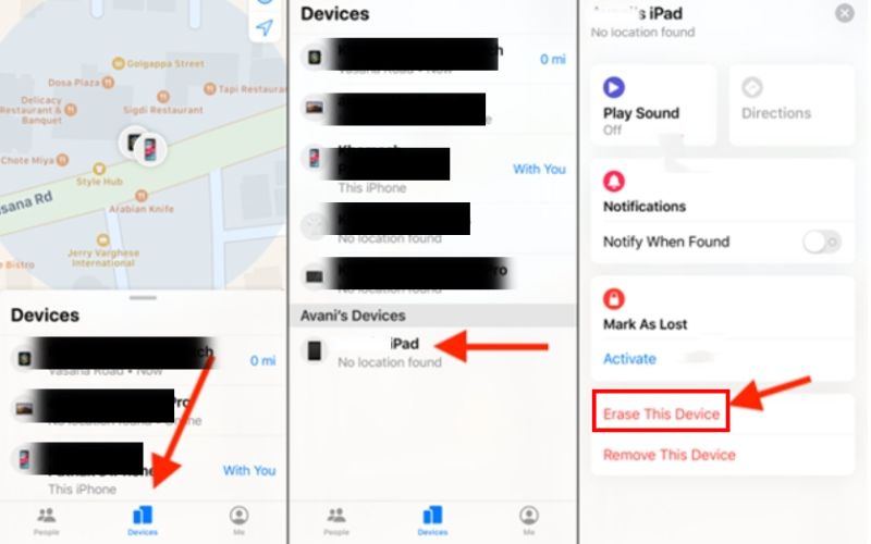 Desbloquear código de acceso Buscar mi aplicación