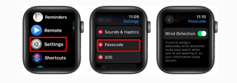 Activar la detección de muñeca
