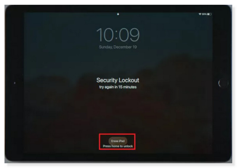 Borrar iPad Ingresar contraseña de Apple