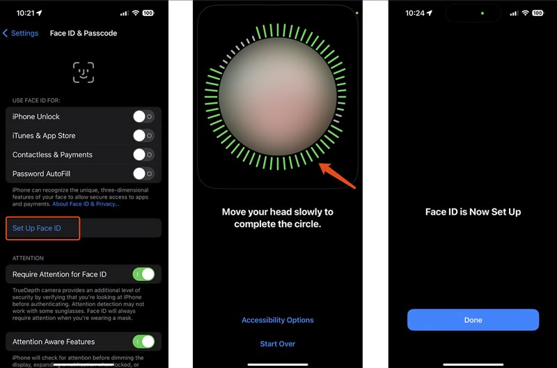 Configurar Face ID en iPhone