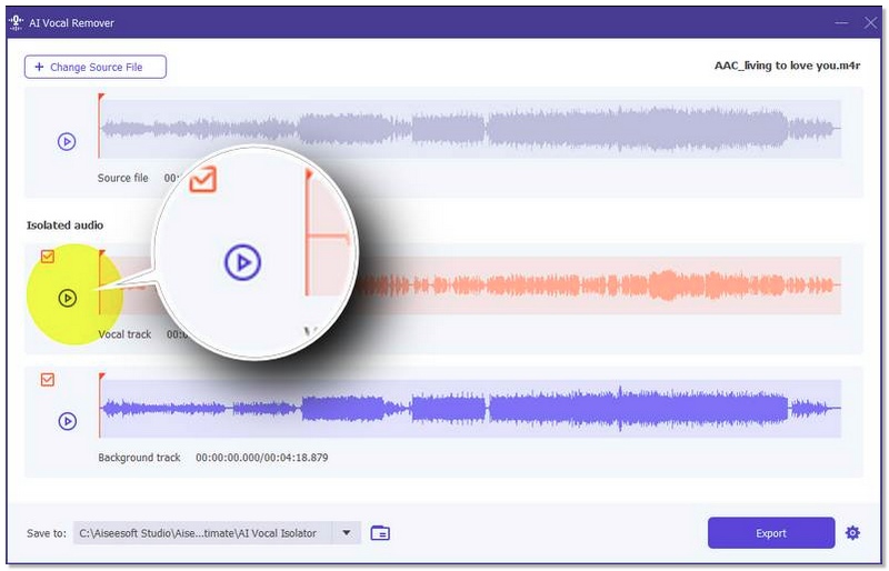Previsualiza tu audio