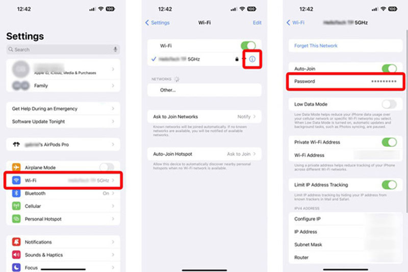 Cómo ver la contraseña de Wifi en iPhone iOS 17