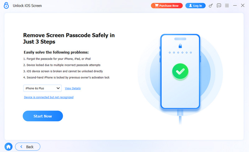 Empezar a borrar el código de acceso