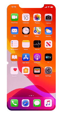 pantalla de iPhone