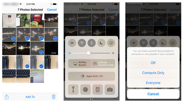 bajar fotos de iPhone con AirDrop