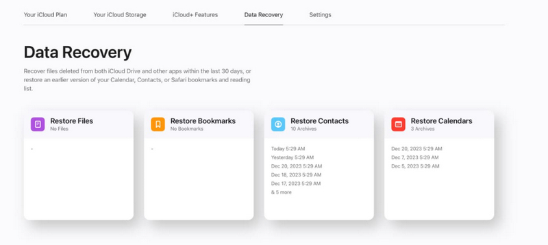 Icloud Data Recovery
