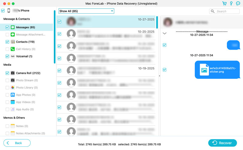 Recuperar mensajes de texto borrados en iPhone
