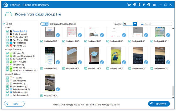 Recuperar videos de iPad desde iCloud