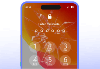 Pantalla de iPhone dañada