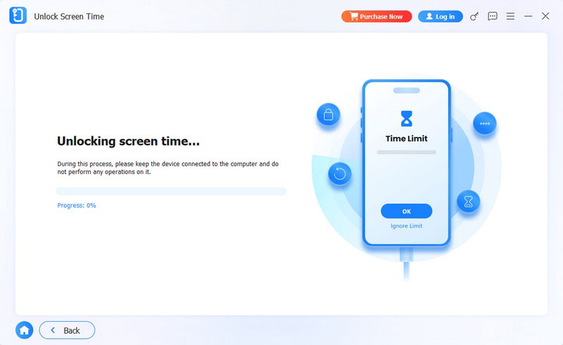 Tiempo de pantalla desbloqueado exitosamente