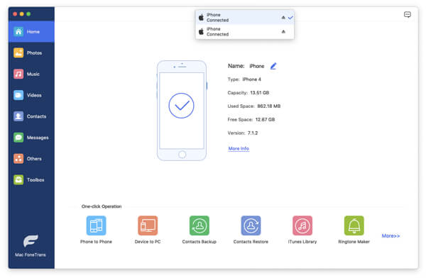 Conecte ambos dispositivos iOS