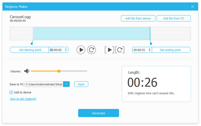 Crear tonos de llamada para iPhone