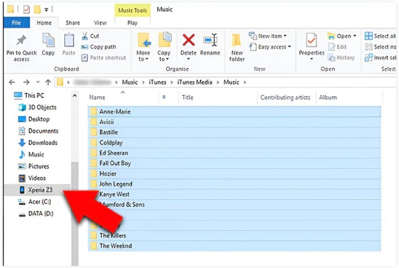 Ir a la herramienta de música