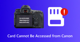 No se puede acceder a la tarjeta desde Canon