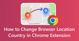 Cambiar el país de ubicación del navegador en la extensión de Chrome