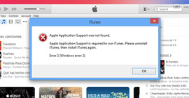 Arreglar el error de iTunes 2