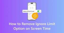 Eliminar la opción Ignorar límite de tiempo de pantalla