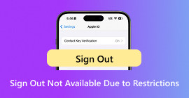 Cerrar sesión no disponible debido a restricciones