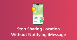 Dejar de compartir la ubicación sin notificar a iMessage