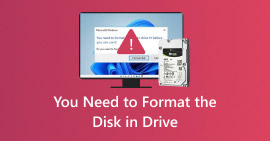 You Need To Format The Disk In Drive