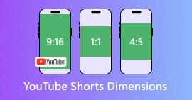 Dimensiones de los cortos de YouTube