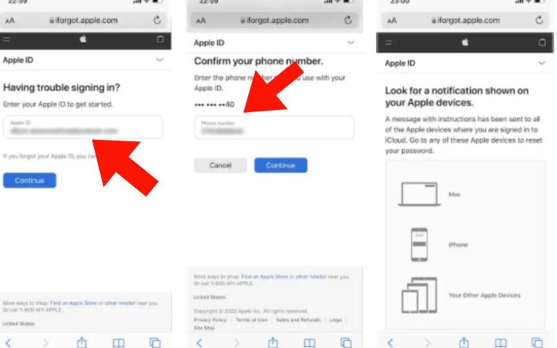 Restablecer con Iforgot
