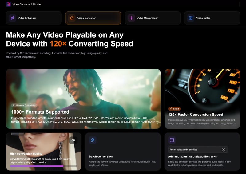 Características del convertidor de vídeo Ultimate