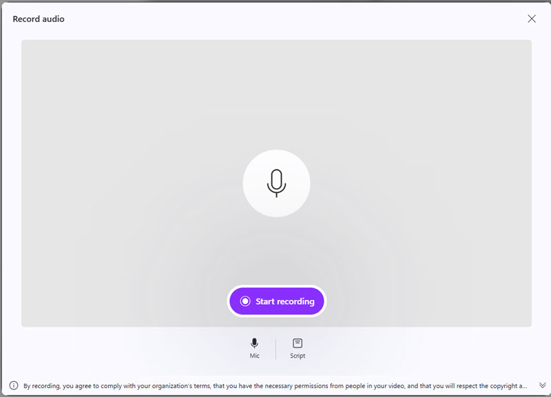 Clipchamp Audio Recorder