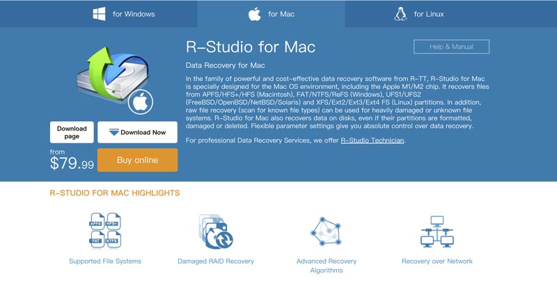 Recuperación de datos de R Studio para Mac