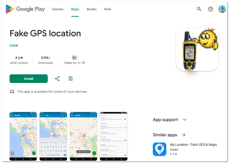 Lexa Mock Location App