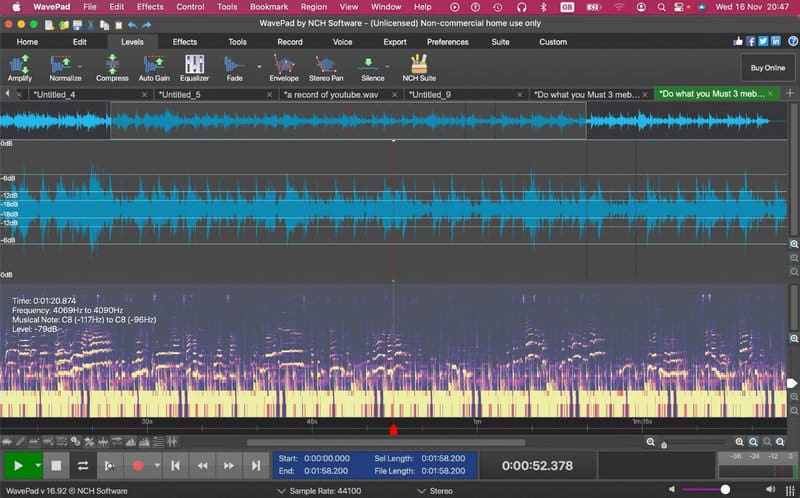 Editor de audio WavePad