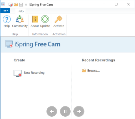 Ispring Cámara gratis