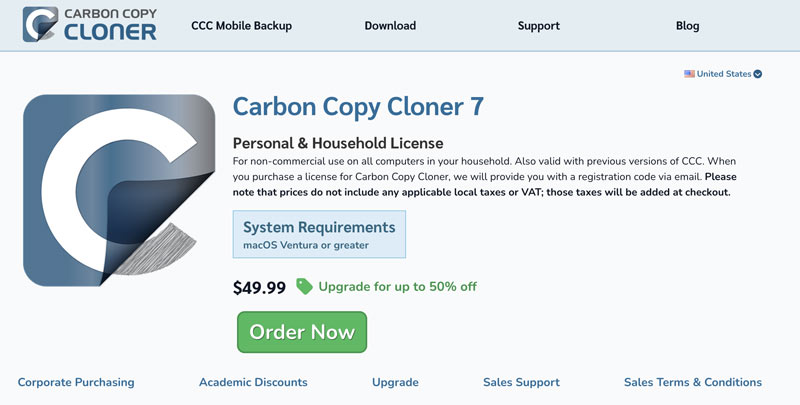 Precios de Carbon Copy Cloner