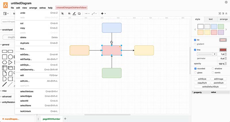 Aplicación de diagrama
