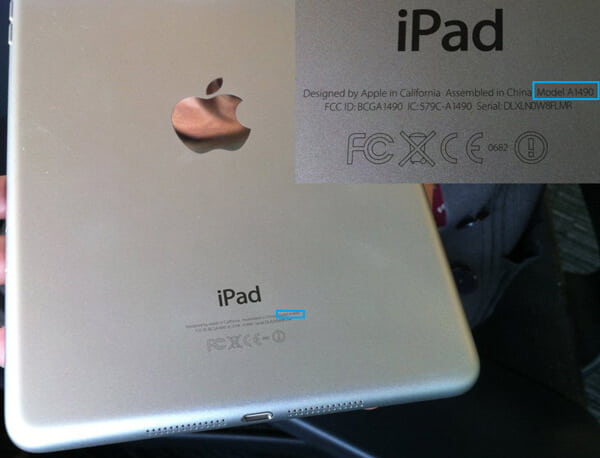 Encuentra el número de modelo de iPad
