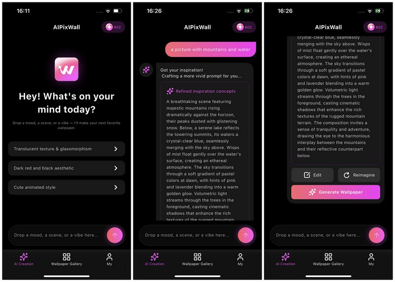 Generar fondo de pantalla femenino en el generador de fondos de pantalla de IA